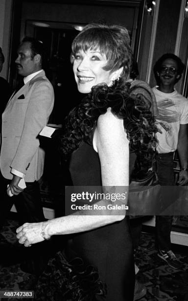 Shirley MacLaine attends 13th Annual American Film Institute Lifetime Achievement Awards Honoring Gene Kelly on March 7, 1985 at the Beverly Hilton...