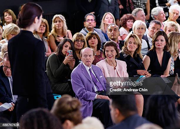 Canadian Business Magnate and Philanthropist Jim Pattison and his wife Mary Pattison watch Nordstrom Vancouver Store Opening Gala Fashion Show at...