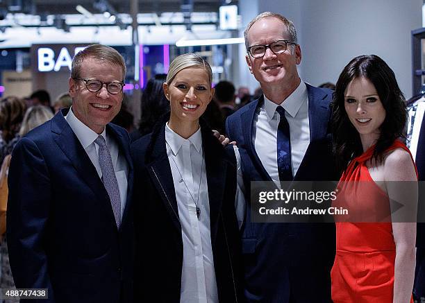 President Blake Nordstrom, Model Karolina Kurkova, President of Merchandising Pete Nordstrom and Model Coco Rocha attends the In-Store Opening Gala...