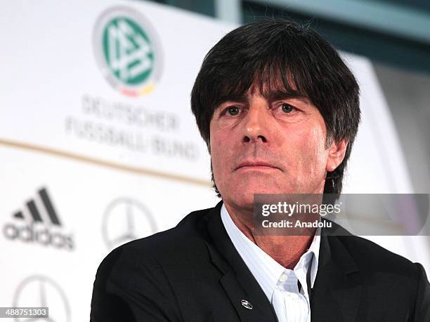 Germany's team manager Joachim Low announces his 30-man provisional squad for this summer's World Cup 2014 in Brazil at the German Football...