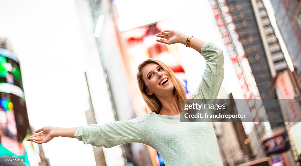Freedom woman on times square