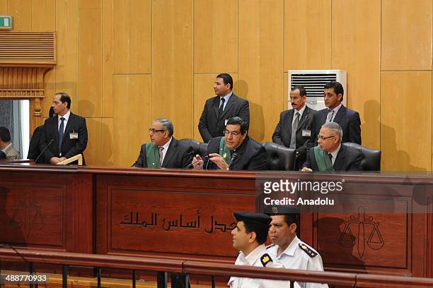 An Egyptian court resumed the trial of Mohamed Morsi and 130 other defendants charged with breaking out of prison in 2011 in Cairo, Egypt, on April...