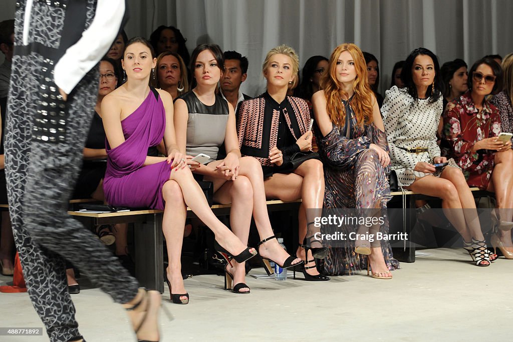 J. Mendel - Front Row - Spring 2016 New York Fashion Week