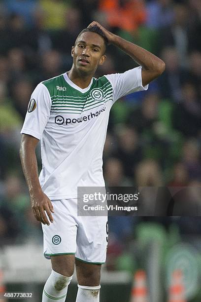 Olympique marseille, Danny Hoesen of FC Groningen, during the UEFA Europa League match between FC Groningen and Olympique Marseille on September 17,...