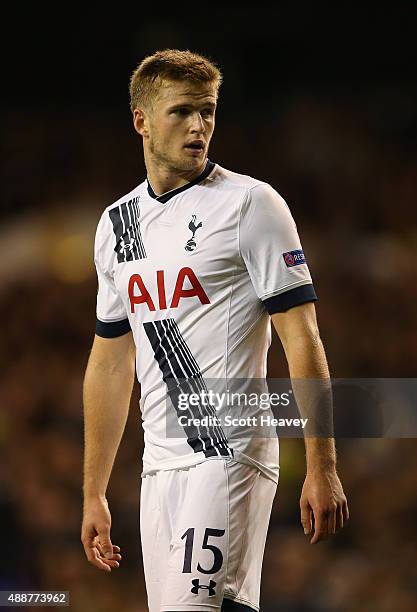 Eric Dier of Tottenham Hotspur looks on during the UEFA Europa League Group J match between Tottenham Hotspur FC and Qarabag FK at White Hart Lane on...