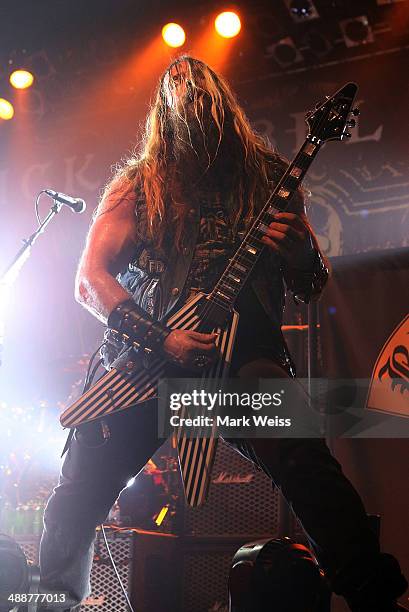 Zakk Wylde of Black Label Society at The Electric Factory on May 7, 2014 in Philadelphia, Pennsylvania.