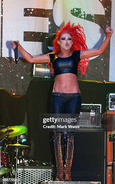 Heidi Sheperd of the Butucher Babies performs at The Electric Factory on May 7, 2014 in Philadelphia, Pennsylvania.