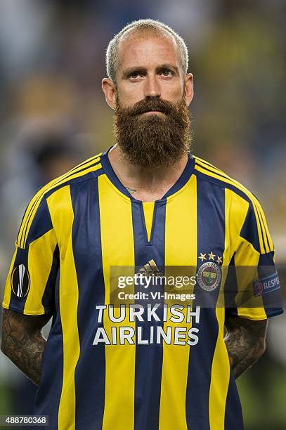 Raul Jose Trindade Meireles of Fenerbahce during the UEFA Europa League match between Fenerbahce SK v Molde FK on September 17, 2015 at the Sukru...