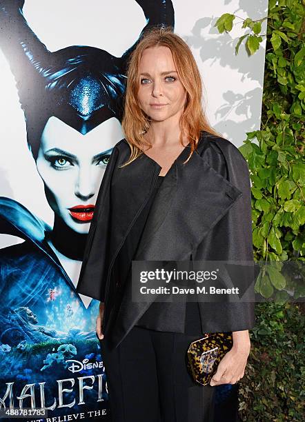 Stella McCartney arrives at a private reception as costumes and props from Disney's "Maleficent" are exhibited in support of Great Ormond Street...