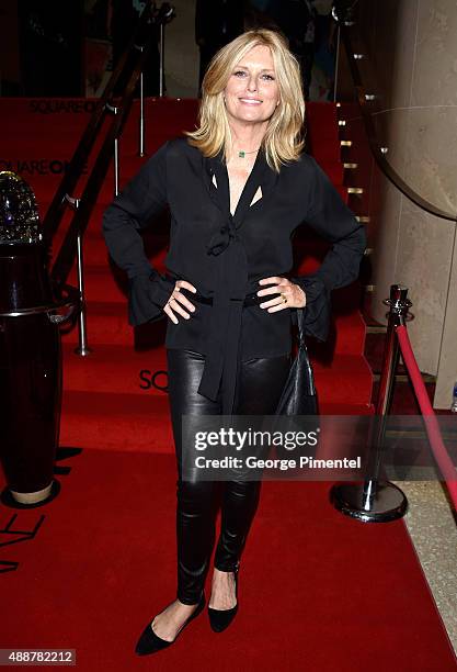 Patti Hansen attends the "Keith Richards: Under The Influence" premiere during the 2015 Toronto International Film Festival at Princess of Wales...