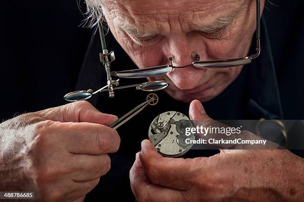 watchmaker - clock repair stock pictures, royalty-free photos & images