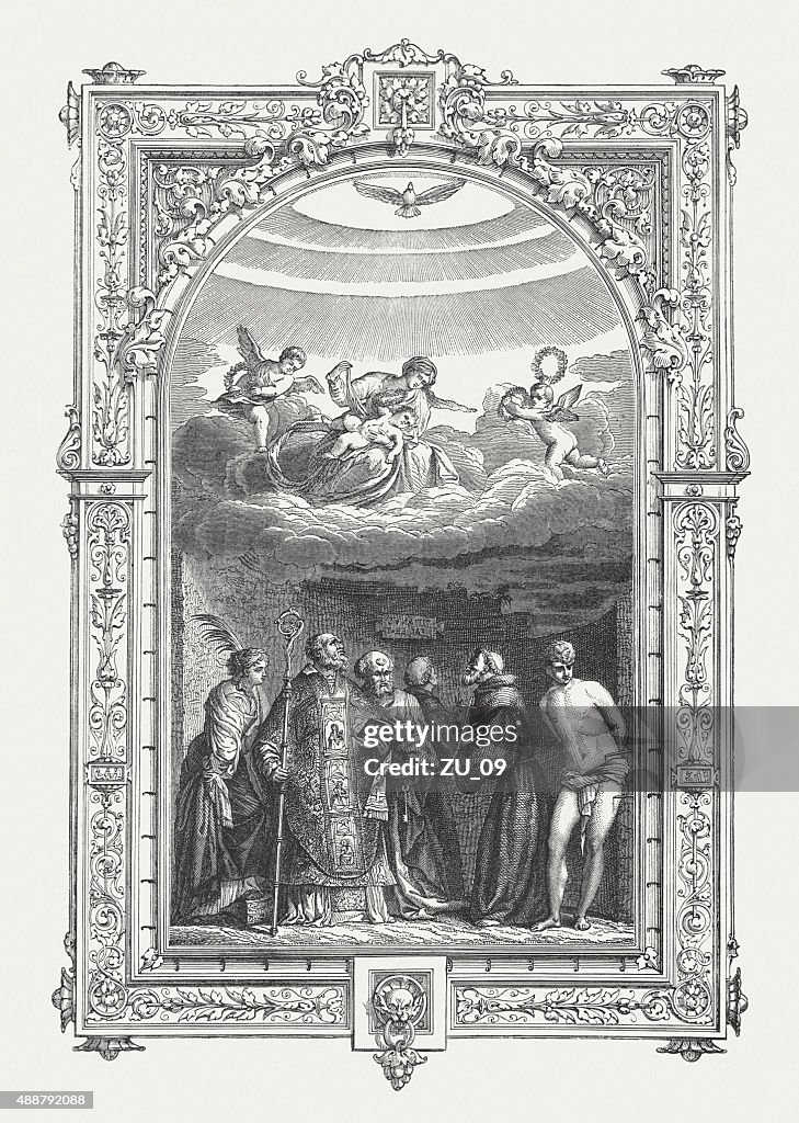 Madonna dei frari, dipinto (1533/35), Tiziano, pubblicato in 1878