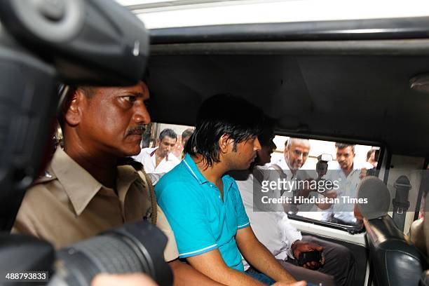 Ankur Tiwari, brother of singer Ankit Tiwari after he got bail for allegedly rape outside Andheri court on May 8, 2014 in Mumbai, India. Ankit Tiwari...