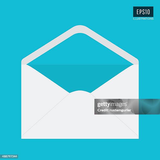 envelope - opening envelope stock illustrations