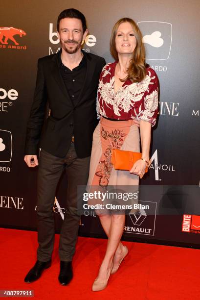Oliver Berben and Katrin Kraus attend Leonardo at the New Faces Award Film 2014 at e-Werk on May 8, 2014 in Berlin, Germany.