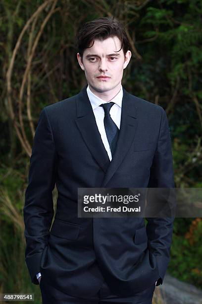 Sam Riley attends a private reception as costumes and props from Disney's "Maleficent" are exhibited in support of Great Ormond Street Hospital at...