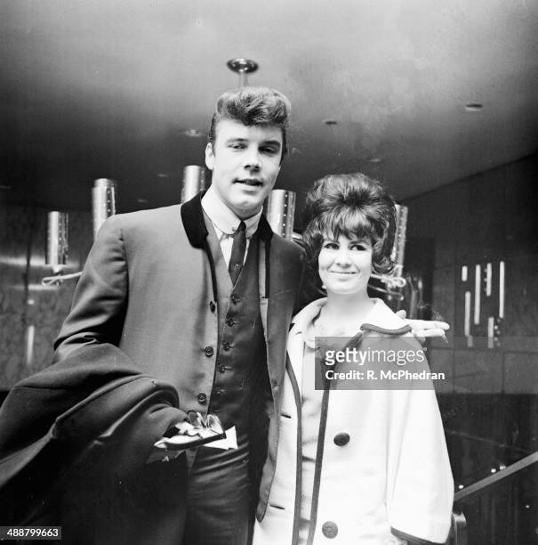 Singer Marty Wilde and his wife, March 11th 1964.