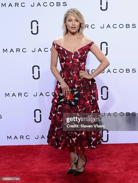 Dianna Agron attends the Marc Jacobs Spring 2016 fashion show during New York Fashion Week at Ziegfeld Theater on September 17, 2015 in New York City.