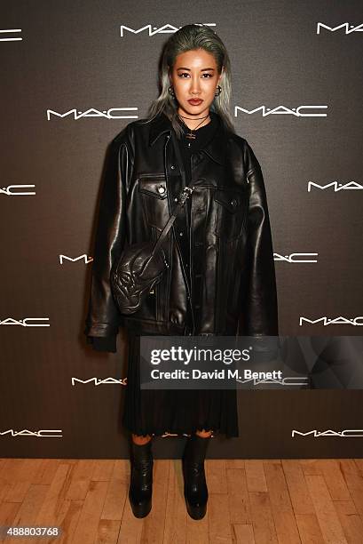 Yoon attends an exclusive party hosted by MAC Cosmetics in celebration of London Fashion Week featuring a special live performance by FKA Twigs at...