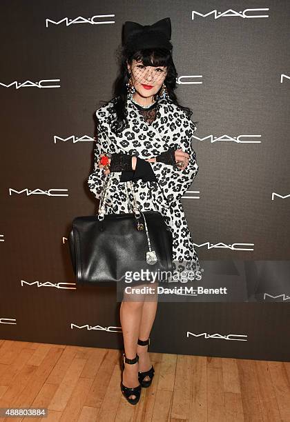 Monica Chong attends an exclusive party hosted by MAC Cosmetics in celebration of London Fashion Week featuring a special live performance by FKA...