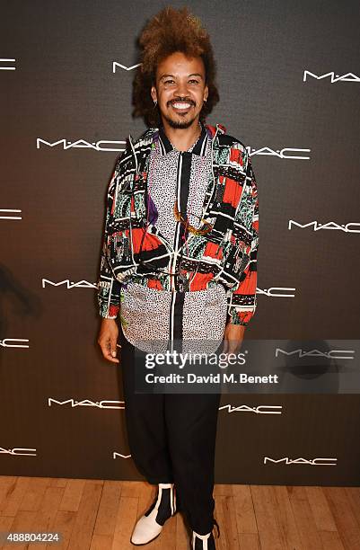 David Kappo attends an exclusive party hosted by MAC Cosmetics in celebration of London Fashion Week featuring a special live performance by FKA...