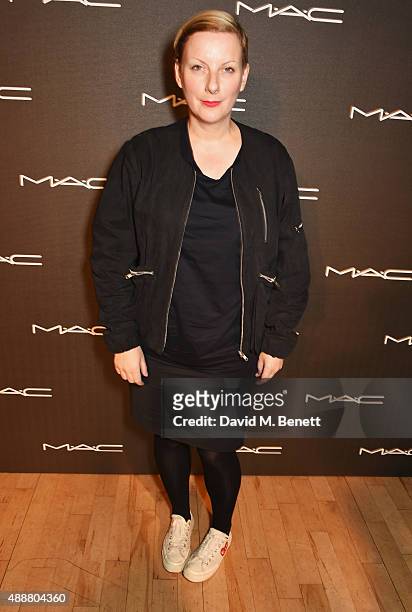 Lou Dalton attends an exclusive party hosted by MAC Cosmetics in celebration of London Fashion Week featuring a special live performance by FKA Twigs...