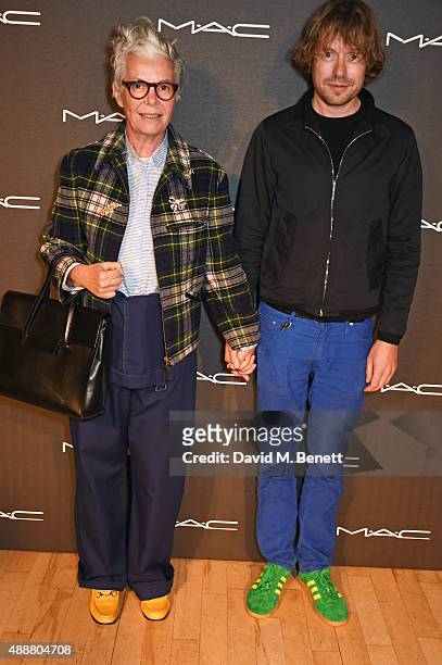 Thelma Spears and Peter Jensen attend an exclusive party hosted by MAC Cosmetics in celebration of London Fashion Week featuring a special live...