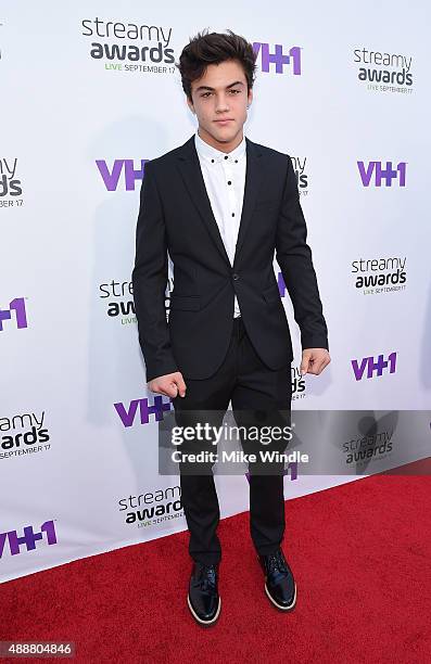 Internet personality Ethan Dolan attends VH1's 5th Annual Streamy Awards at the Hollywood Palladium on Thursday, September 17, 2015 in Los Angeles,...