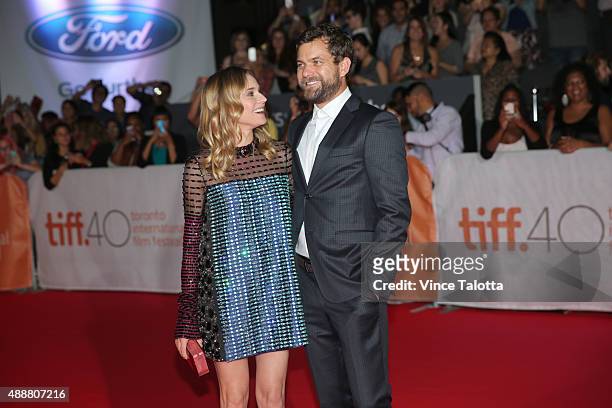 September 17, 2015 . Premiere of Disorder film at TIFF. Actors Diane Kruger and husband Joshua Jackson pose for pictures on the red carpet at the...