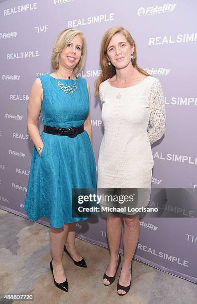 Managing Editor, TIME Magazine Nancy Gibbs and United States Ambassador to the U.N. Samantha Power attend TIME And Real Simple's Annual Women &...