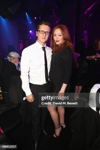 Ritchie Neville and Natasha Hamilton attend the London Cabaret Club Gala Launch at The Collection on May 8, 2014 in London, England.