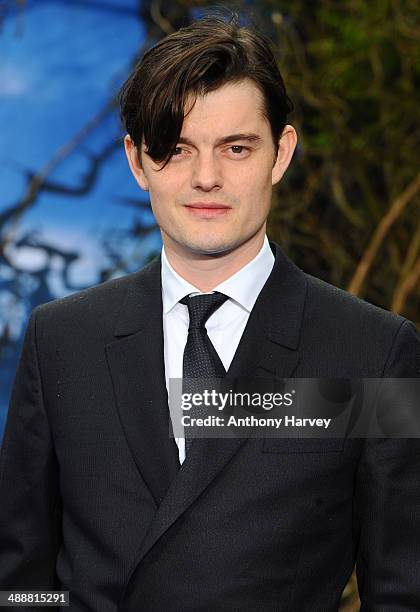 Sam Riley attends a private reception as costumes and props from Disney's "Maleficent" are exhibited in support of Great Ormond Street Hospital at...