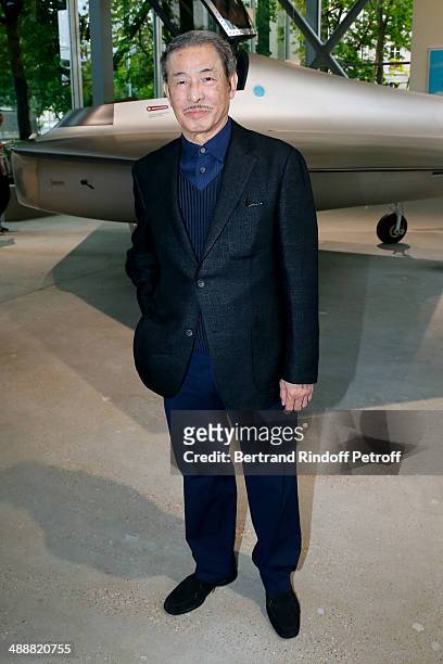 Contemporary artists Issey Miyake attends the 'Fondation Cartier pour l'art contemporain' celebrates its 30th anniversary on May 8, 2014 in Paris,...