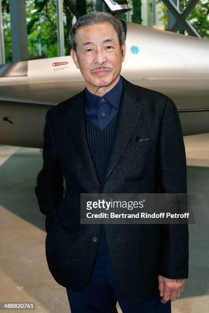Contemporary artists Issey Miyake attends the 'Fondation Cartier pour l'art contemporain' celebrates its 30th anniversary on May 8, 2014 in Paris,...