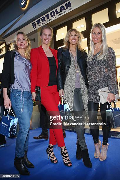 Monika Ivancan attends with Tina Kaiser the Kryolan Make-Up Shop Opening on May 8, 2014 in Munich, Germany.