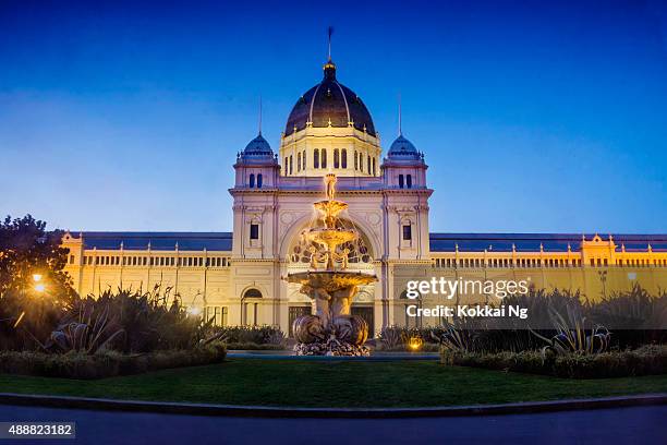 royal exhibition building - exhibition center stock-fotos und bilder