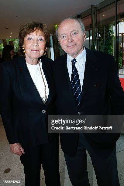 Jacques Toubon and his wife Lise Toubon attend the 'Fondation Cartier pour l'art contemporain' celebrates its 30th anniversary on May 8, 2014 in...