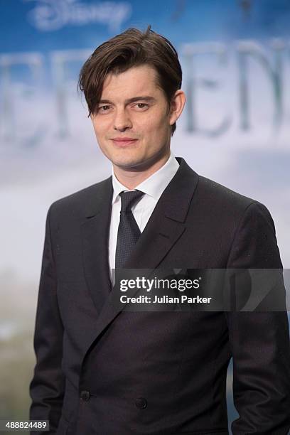 Sam Riley attends a private reception as costumes and props from Disney's "Maleficent" are exhibited in support of Great Ormond Street Hospital at...