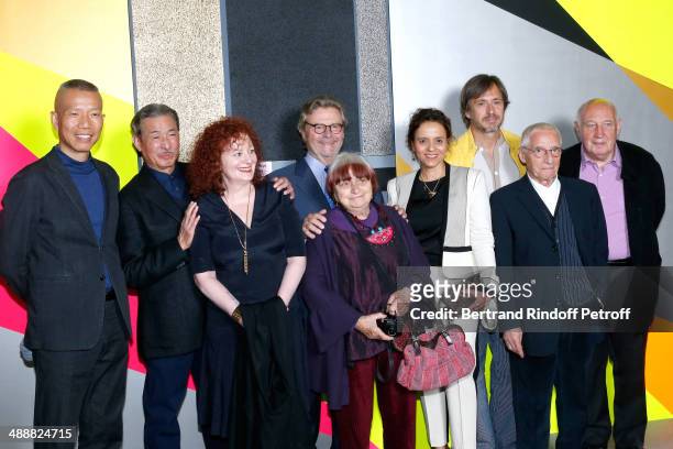 Contemporary artists Guo-Qiang Cai, Issey Miyake, photographer Nan Goldin, founder of 'Fondation Cartier' Alain Dominique Perrin, photographer Agnes...