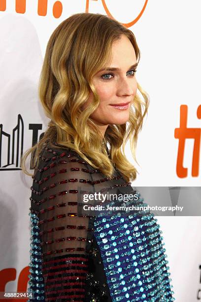 Actress Diane Kruger attends the "Disorder" premiere during the 2015 Toronto International Film Festival held at Roy Thomson Hall on September 17,...