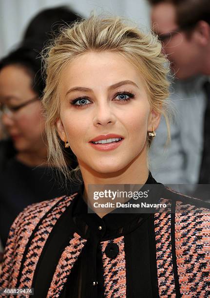 Dancer Julianne Hough attends J. Mendel Front Row & Backstage Spring 2016 New York Fashion Week at 330 Hudson St on September 17, 2015 in New York...