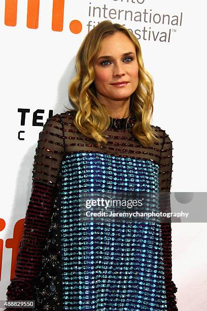 Actress Diane Kruger attends the "Disorder" premiere during the 2015 Toronto International Film Festival held at Roy Thomson Hall on September 17,...