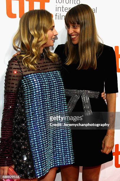 Actress Diane Kruger and Director Alice Winocour attend the "Disorder" premiere during the 2015 Toronto International Film Festival held at Roy...