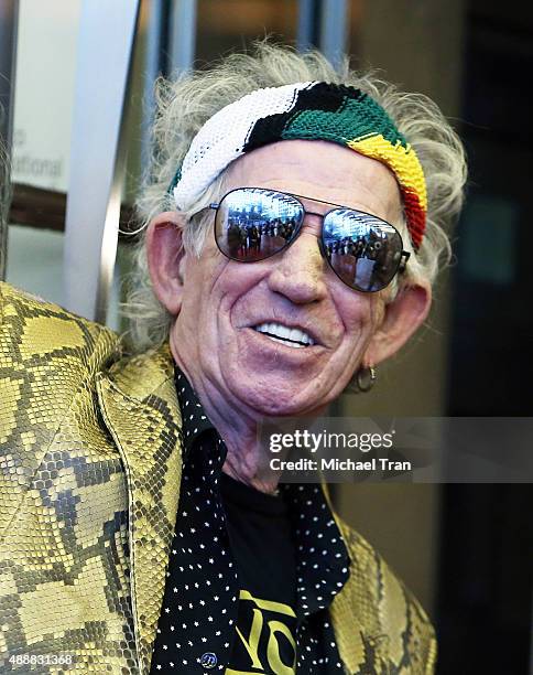 Keith Richards arrives at the "Keith Richards: Under The Influence" premiere during 2015 Toronto International Film Festival held at Princess of...
