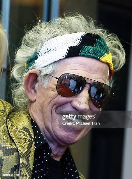 Keith Richards arrives at the "Keith Richards: Under The Influence" premiere during 2015 Toronto International Film Festival held at Princess of...