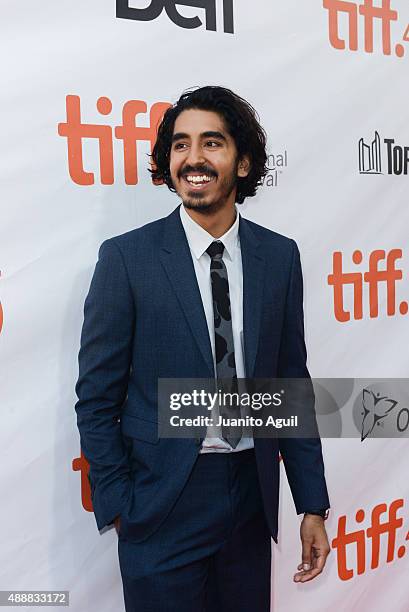 Actor Dev Patel attends the premiere of 'The Man Who Knew Infinity' at Roy Thomson Hall on September 17, 2015 in Toronto, Canada.