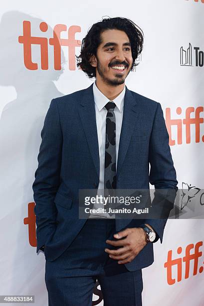 Actor Dev Patel attends the premiere of 'The Man Who Knew Infinity' at Roy Thomson Hall on September 17, 2015 in Toronto, Canada.