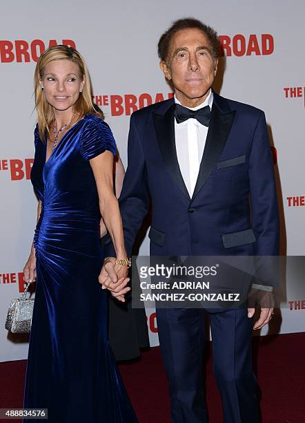 Steve Wynn and his wife Andrea Hissom attend The Black Tie Dinner to celebrate The Broad Museum Opening in Los Angeles, California, on September...