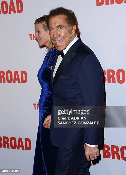 Steve Wynn and his wife Andrea Hissom attend The Black Tie Dinner to celebrate The Broad Museum Opening in Los Angeles, California, on September...