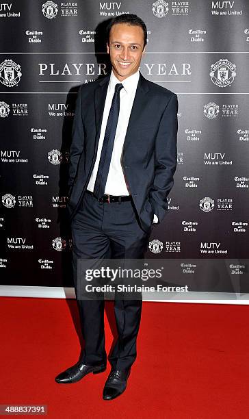 Actor Chris Bisson attends the Manchester United Player of the Year awards at Old Trafford on May 8, 2014 in Manchester, England.